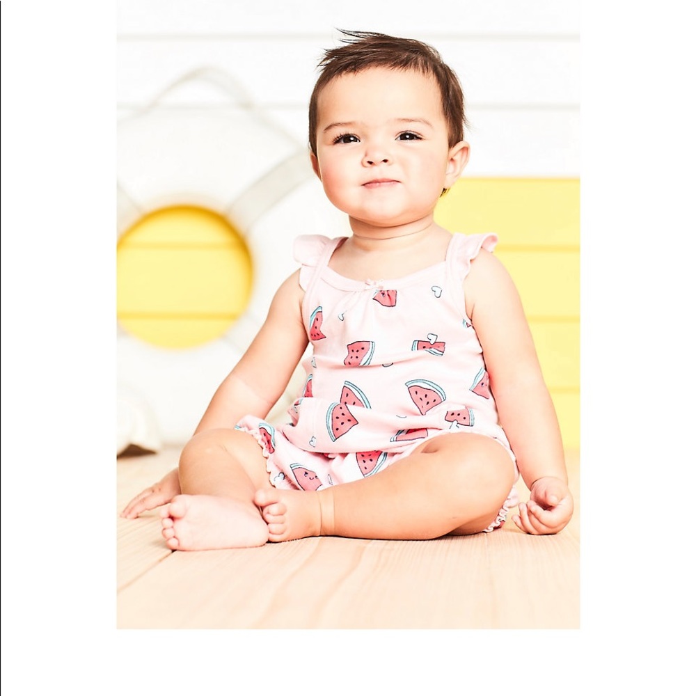 Baby Girl Watermelon Tank Rompers by Carter’s 9 Months *Bundle eligible